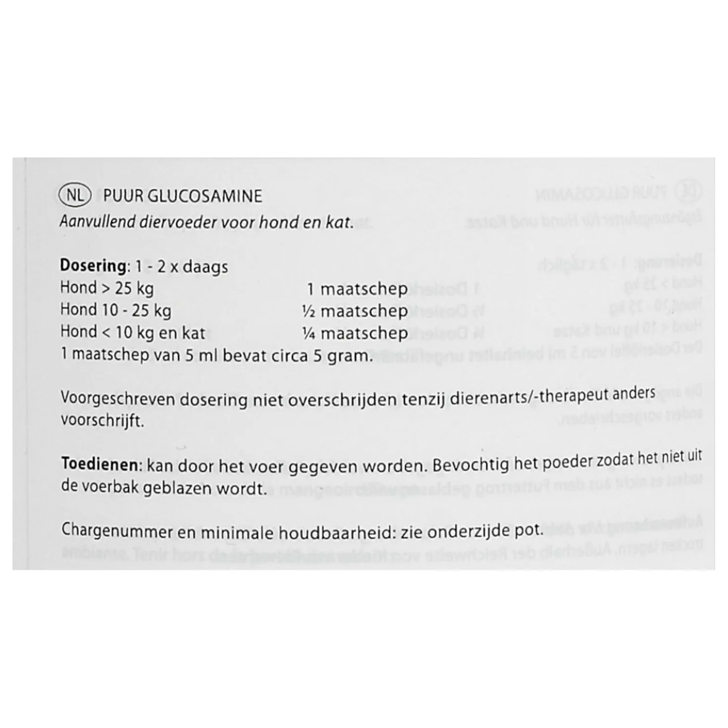 PUUR Glucosamine Hond/Kat