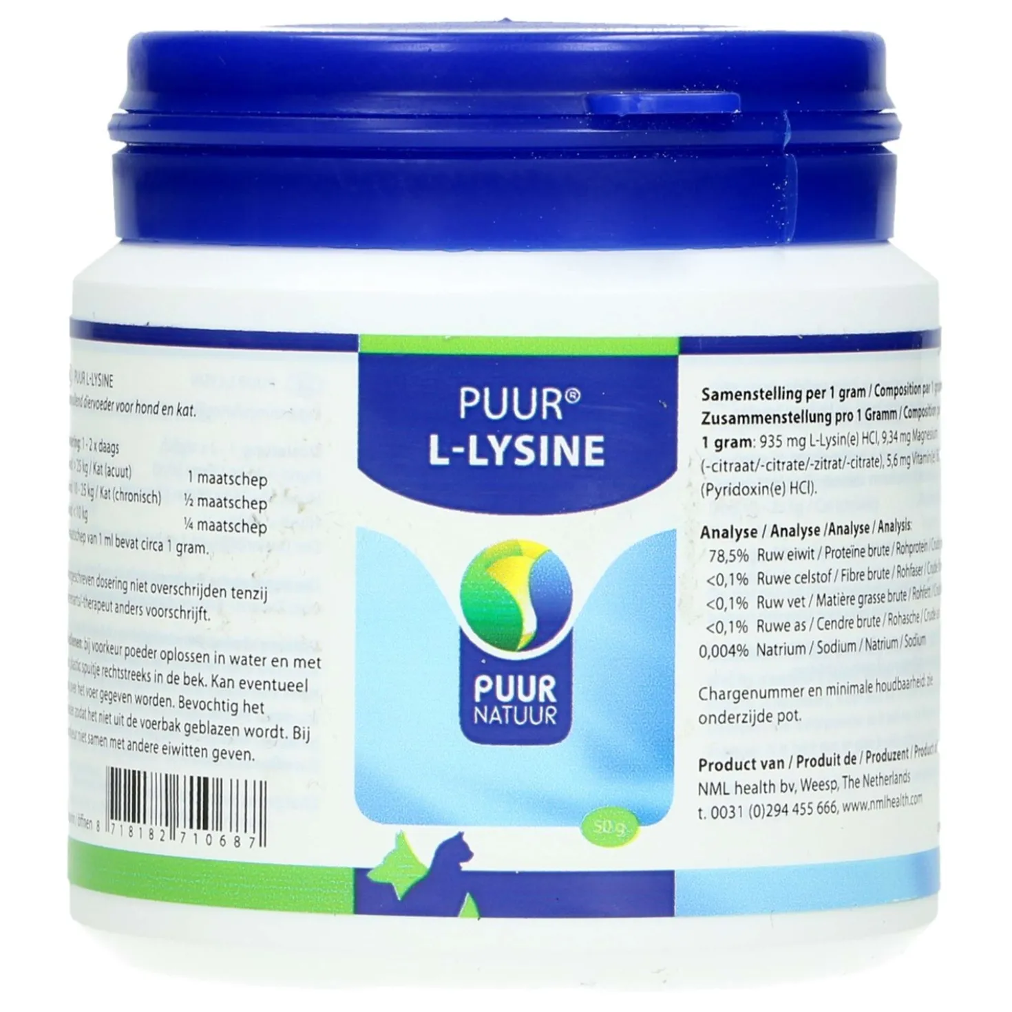 PUUR L-lysine Hond en Kat