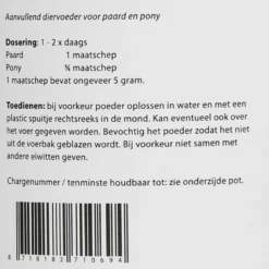 PUUR L-Lysine Paard en Pony