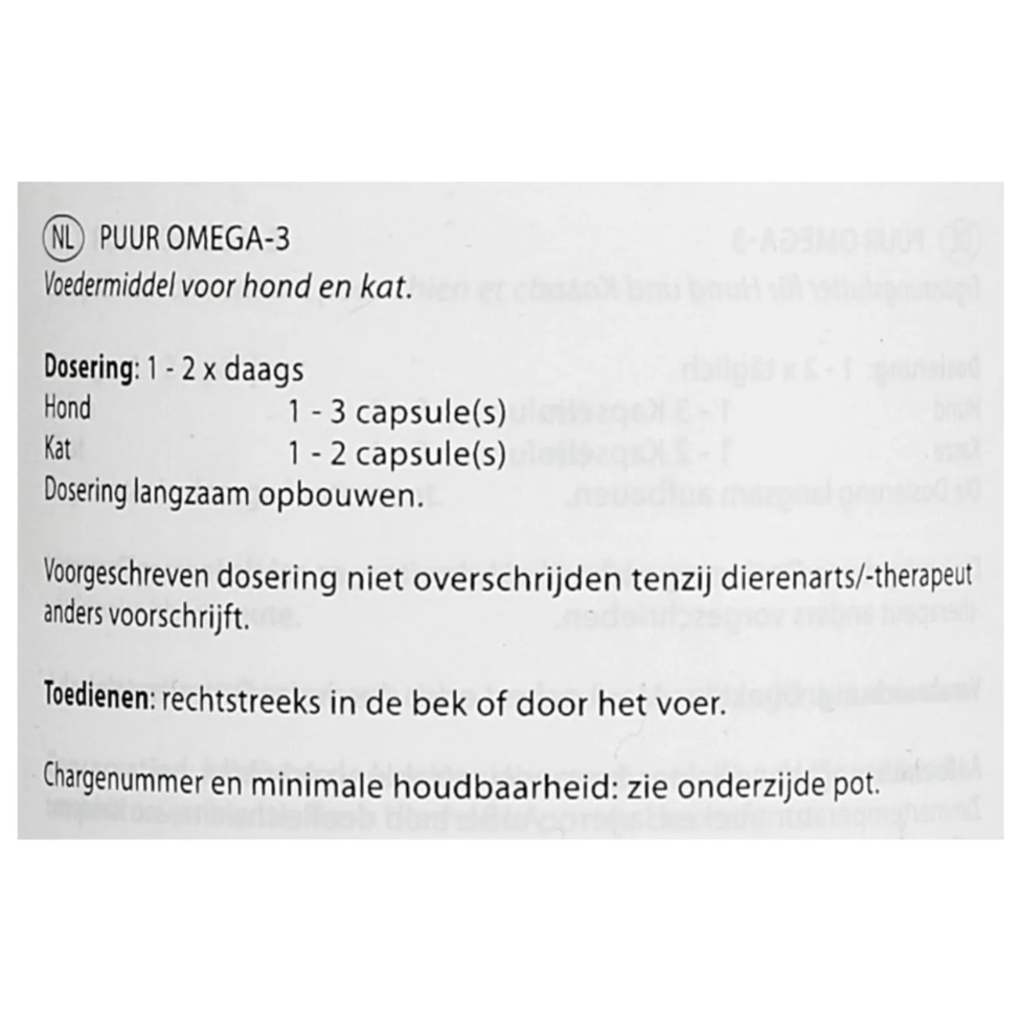 PUUR Omega-3 Hond/Kat