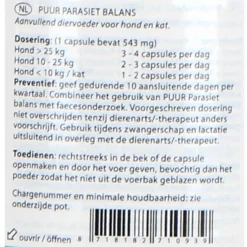 PUUR Parasitus / Parasiet Balans Hond/Kat