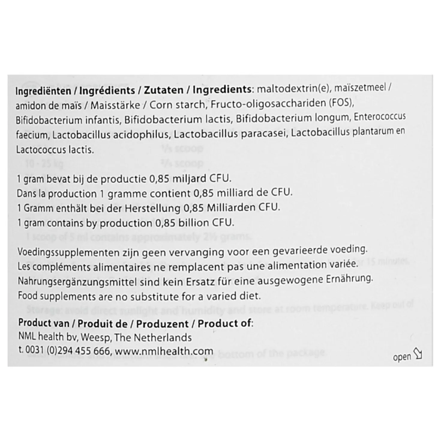 PUUR Probiotic / Probiotica Paard/Pony