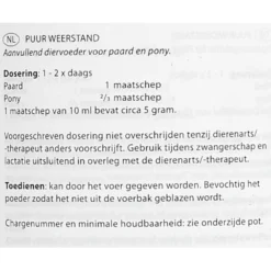 PUUR Resistentia / Weerstand Paard/Pony
