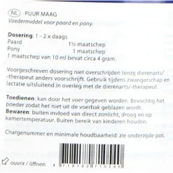 PUUR Stomac / Maag Paard/Pony