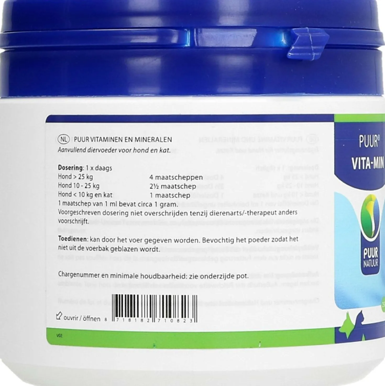 PUUR Vita-min / Vitaminen Mineralen Hond/Kat