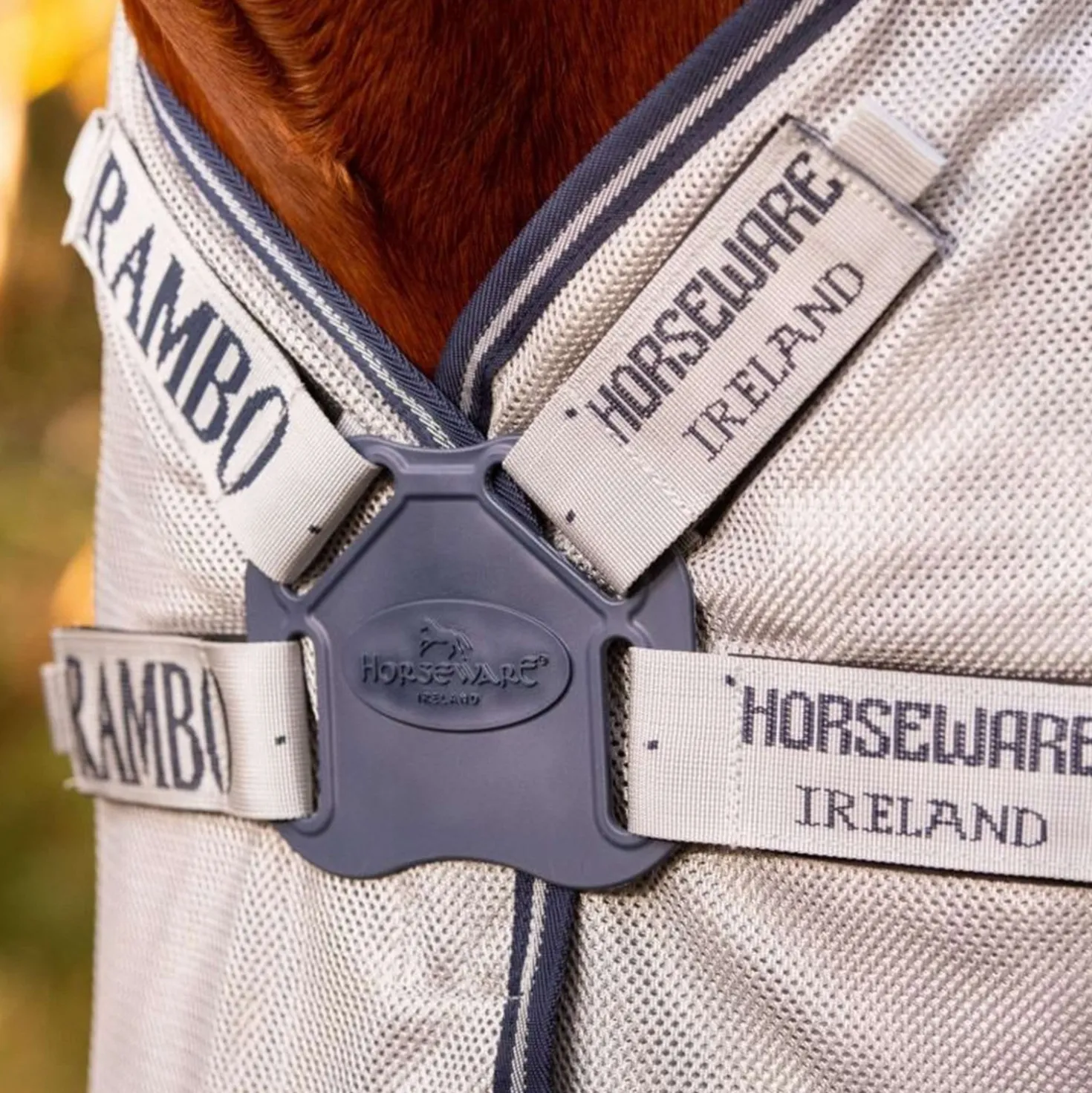 Rambo Autumn Series Turnout Navy/Grijs Dots