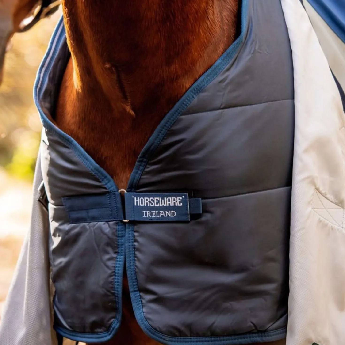 Rambo Autumn Series Turnout Navy/Grijs Dots