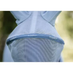 Rambo Fly Mask Heather Blue/Blue/Silver