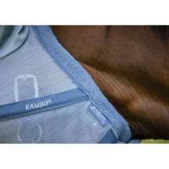 Rambo Fly Mask Heather Blue/Blue/Silver
