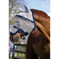 Rambo Fly Mask Navy/Silver