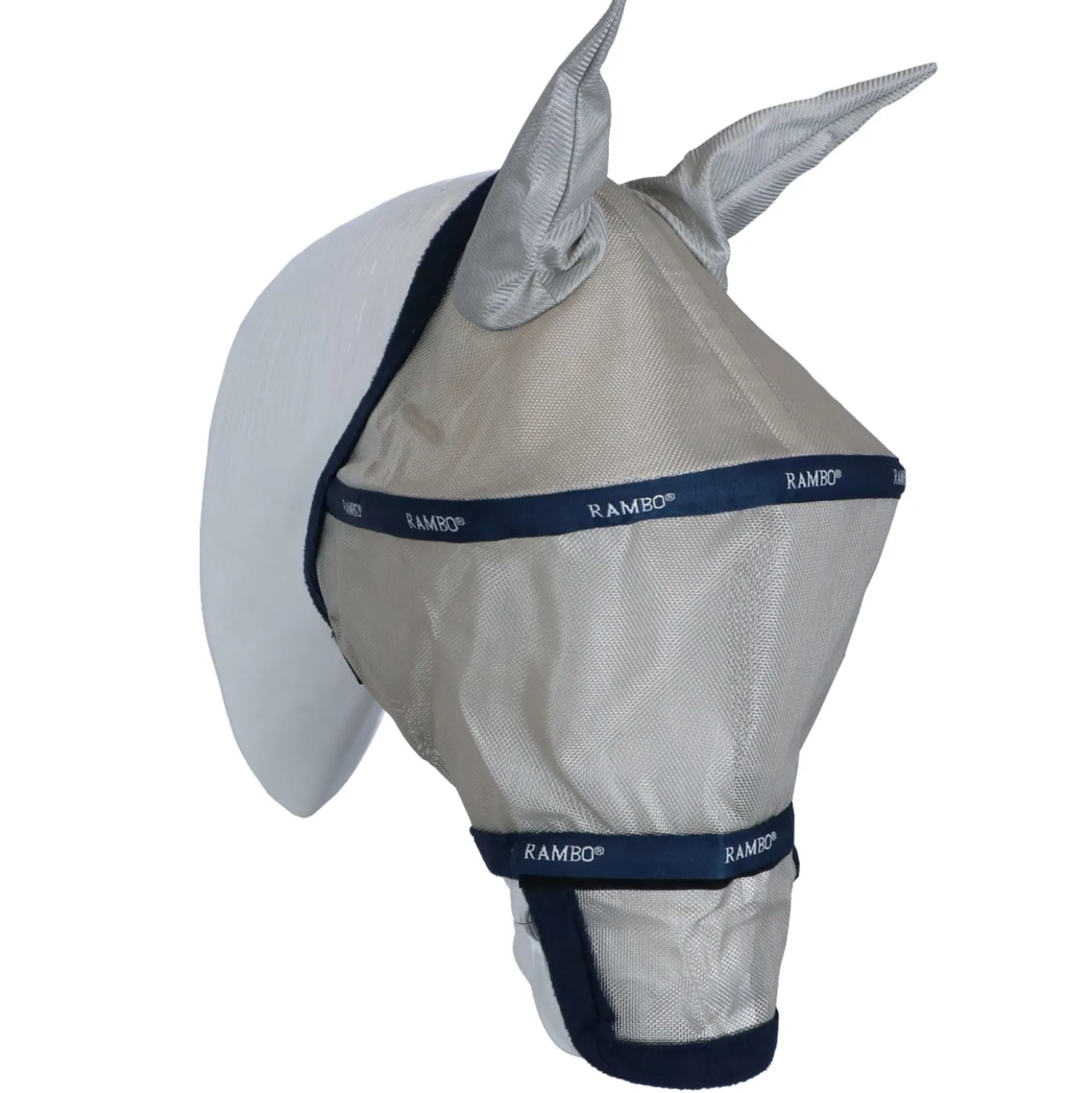 Rambo Fly Mask Navy/Silver