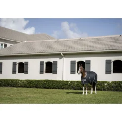 Rambo Stable Sheet Black/Thunderstorm Grey/Silver