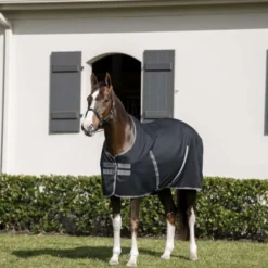 Rambo Stable Sheet Black/Thunderstorm Grey/Silver