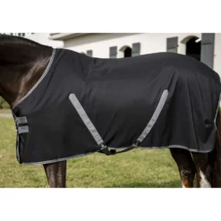 Rambo Stable Sheet Black/Thunderstorm Grey/Silver
