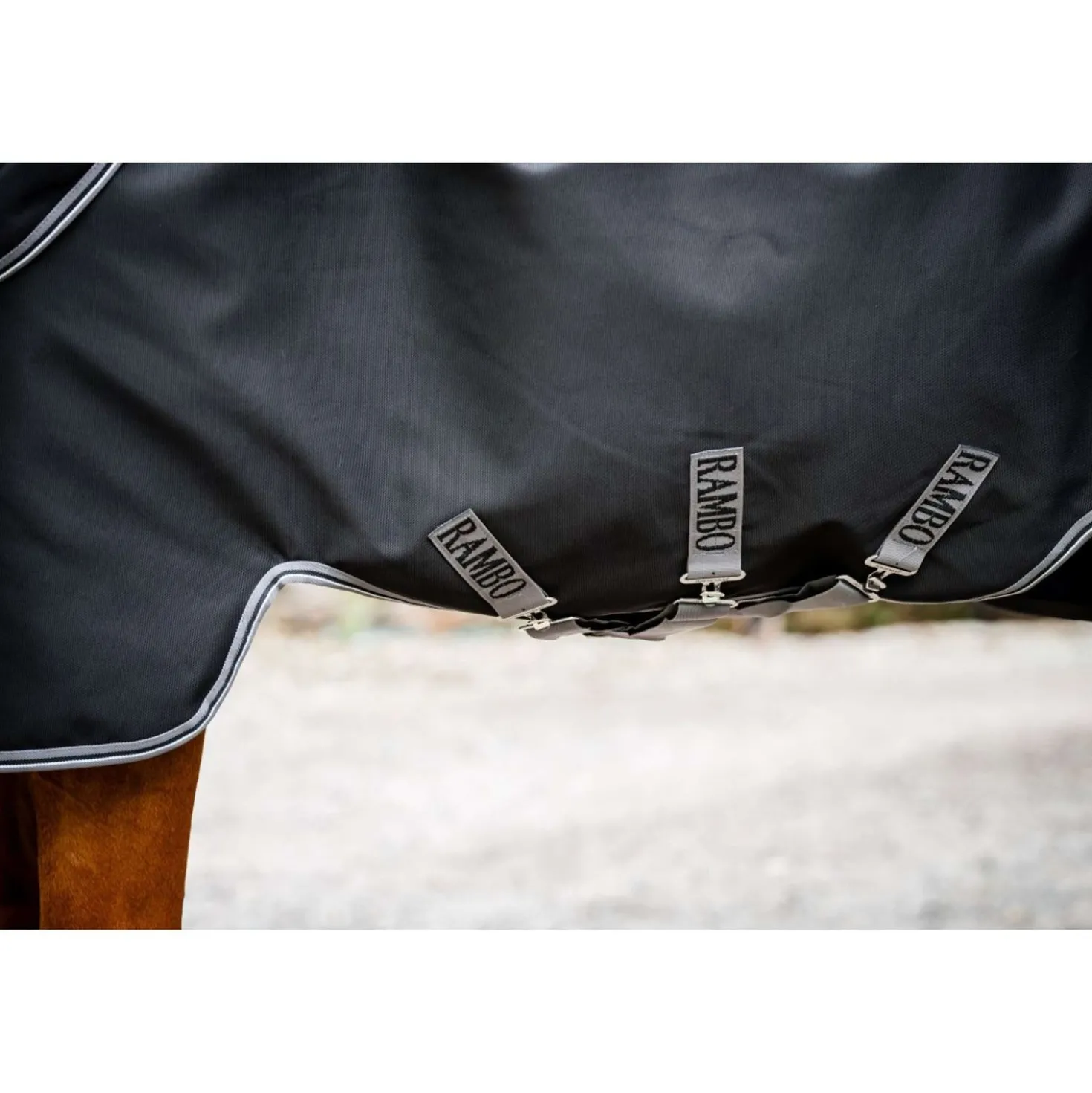 Rambo Turnout 1680D Plus 100g Black/Thunderstorm Grey/Silver