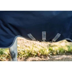 Rambo Turnout Rug 1680D Varilayer 250g Navy/Thunderstorm Grey/Silver