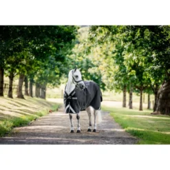 Rambo Turnout Rug 1680D Varilayer 250g Black/Thunderstorm Grey/Silver