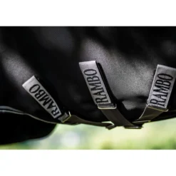 Rambo Turnout Rug 1680D Varilayer 250g Black/Thunderstorm Grey/Silver