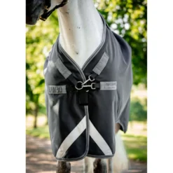 Rambo Turnout Rug 1680D Varilayer 250g Black/Thunderstorm Grey/Silver
