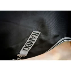 Rambo Turnout Rug 1680D Varilayer 250g Black/Thunderstorm Grey/Silver