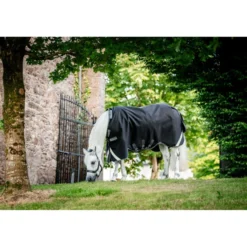 Rambo Turnout Rug 1680D Varilayer 250g Black/Thunderstorm Grey/Silver