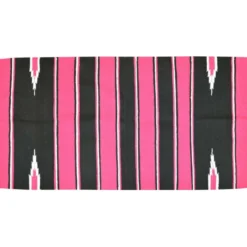 Randol's Navajo Show Blanket Katoen Roze/Zwart/Wit