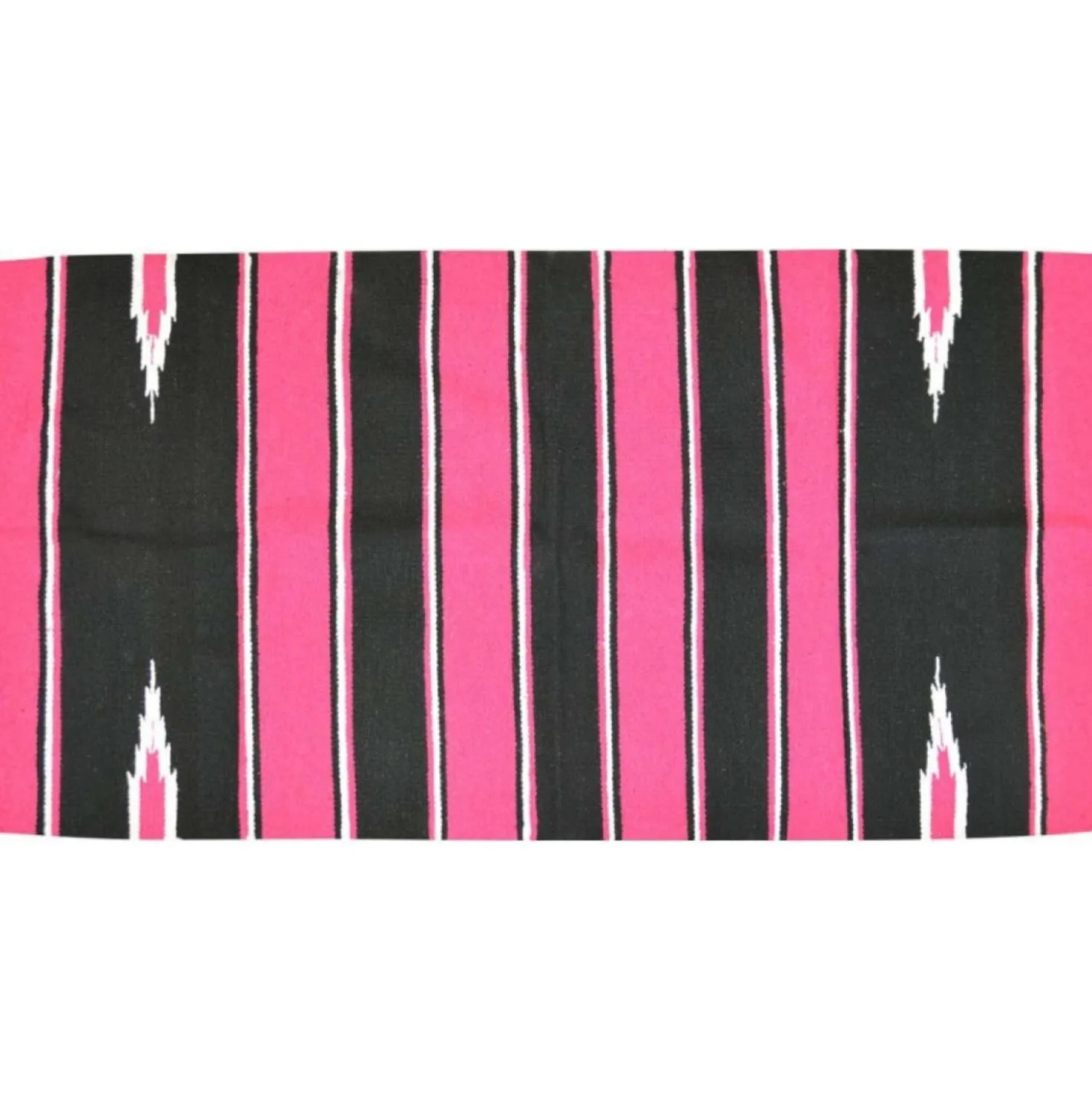 Randol's Navajo Show Blanket Katoen Roze/Zwart/Wit