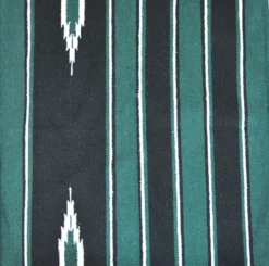 Randol's Navajo Show Blanket Katoen Groen/Zwart/Wit