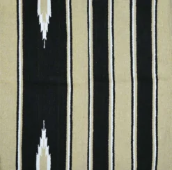 Randol's Navajo Show Blanket Katoen Beige/Zwart/Wit