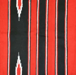 Randol's Navajo Show Blanket Katoen Rood/Zwart/Wit