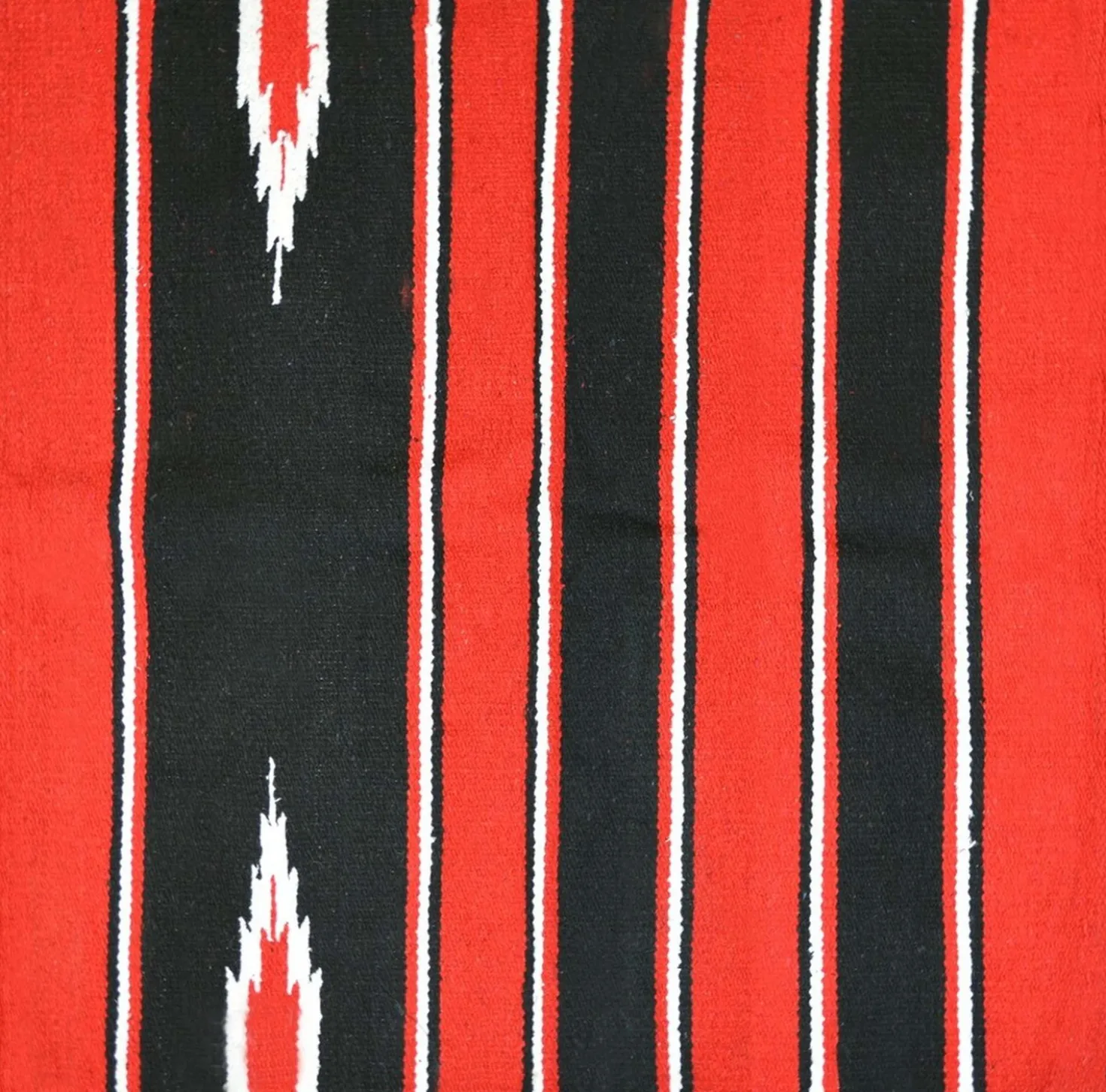 Randol's Navajo Show Blanket Katoen Rood/Zwart/Wit
