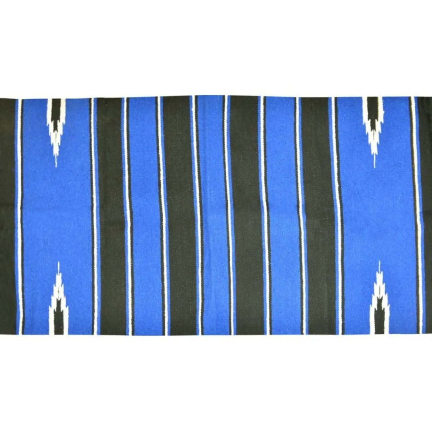 Randol's Navajo Show Blanket Katoen Zwart/Blauw/Wit