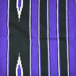 Randol's Navajo Show Blanket Katoen Paars/Zwart/Wit