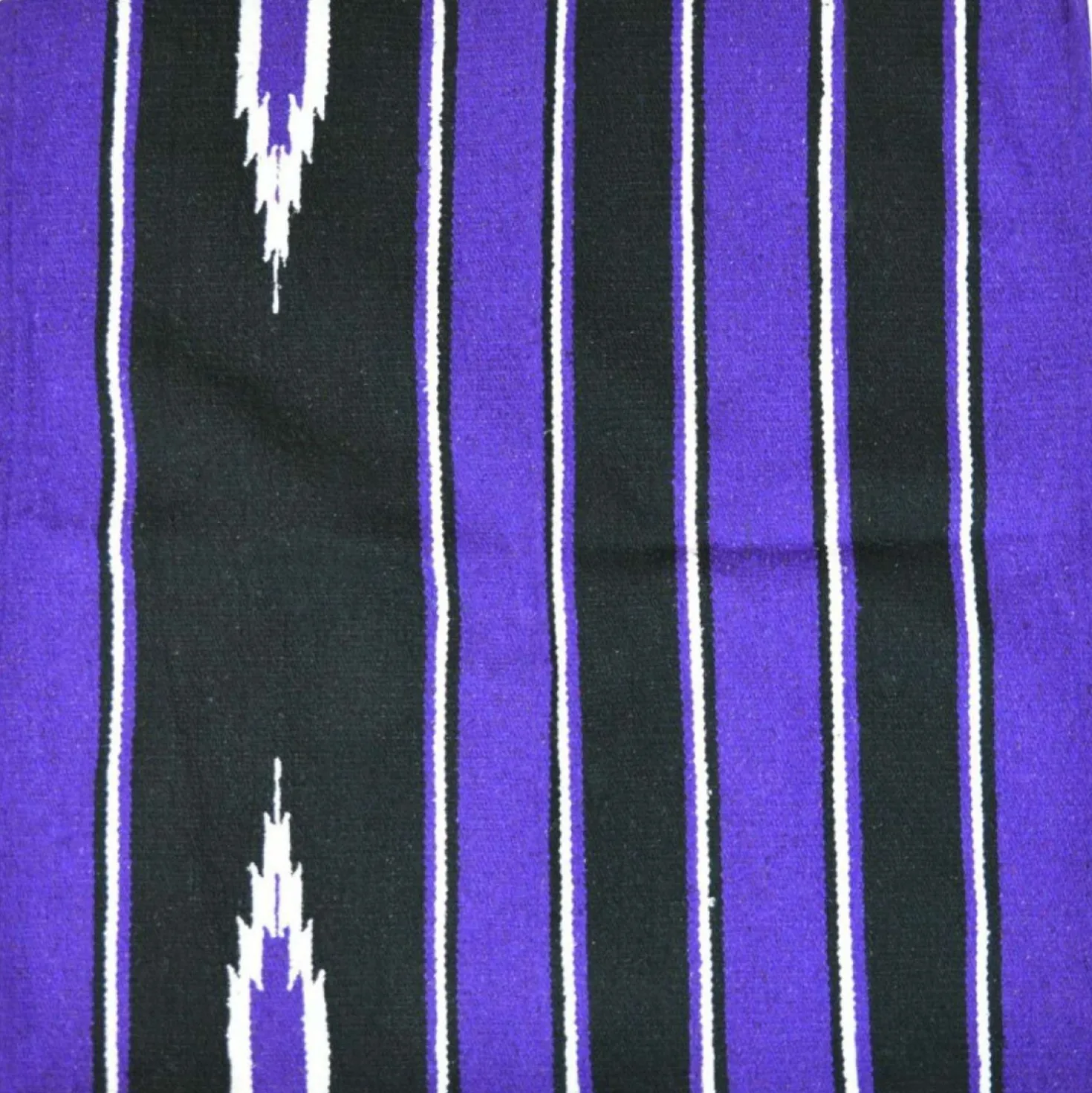 Randol's Navajo Show Blanket Katoen Paars/Zwart/Wit