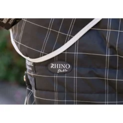 Rhino Halsstuk Stable 100g Black/Grey/White Check/Gray