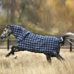 Rhino Plus Turnout Heavy Varilayer 450g Navy Check/Indigo