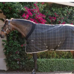 Rhino Pony Stable 100g Black/Grey/White Check/Gray