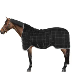 Rhino Wug Turnout Heavy Varilayer 450g Black/Grey/White Check & Gray