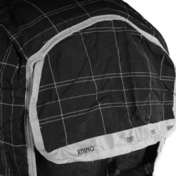 Rhino Wug Turnout Heavy Varilayer 450g Black/Grey/White Check & Gray