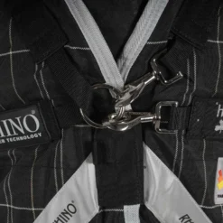 Rhino Wug Turnout Heavy Varilayer 450g Black/Grey/White Check & Gray