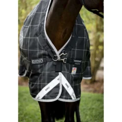 Rhino Wug Turnout Medium Varilayer 250g Black/Grey/White Check/Gray