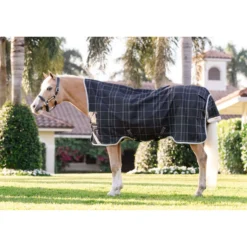 Rhino Wug Turnout Pony 0g Blk/Grey/White Chk/Gray