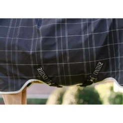 Rhino Wug Turnout Pony 100g Blk/Grey/White Chk/Gray