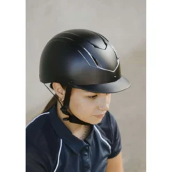 Riding World Cap Topy Mat Zwart