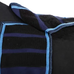 Riding World Uitrijdeken Fleece Navy/Lichtblauw