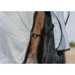 Riding World Vliegendeken Belly Mesh Grijs