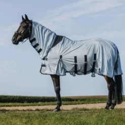 Riding World Vliegendeken Belly Mesh Combo Grijs