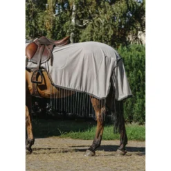 Riding World Vliegenuitrijdeken Mesh Grijs