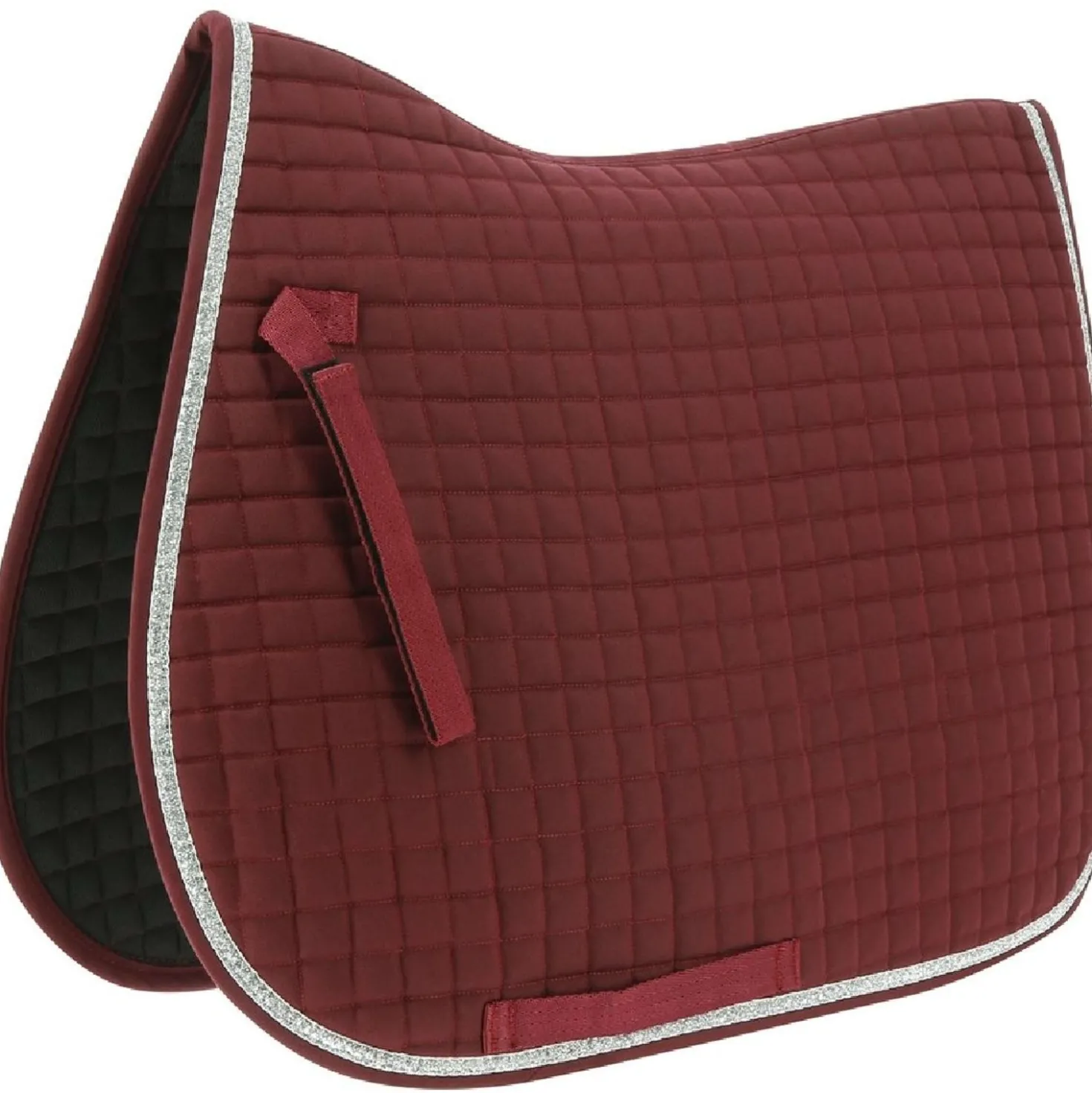 Riding World Zadeldekje Girly Bordeaux
