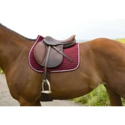 Riding World Zadeldekje Girly Bordeaux